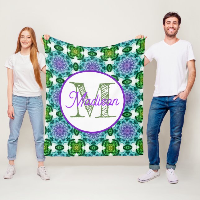 Plockfilt av monogrammad personlig fleecefilt (På plats)