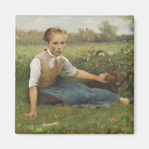 Plockning blommar 1882 magnet