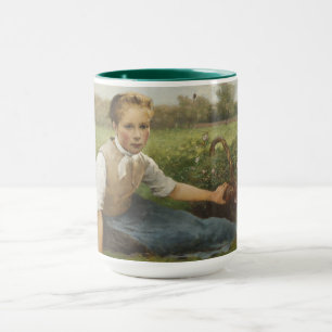 Plockning blommar 1882 mugg
