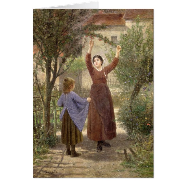 Plockningkörsbär Hälsningskort (Framsidan)