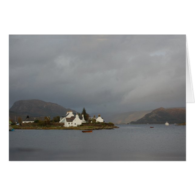 Plockton Scottish Highlands Hälsningskort (Framsidan Horizontal)