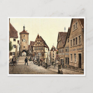 Ploenlein, Rothenburg (dvs. ob der Tauber), Bavari Vykort