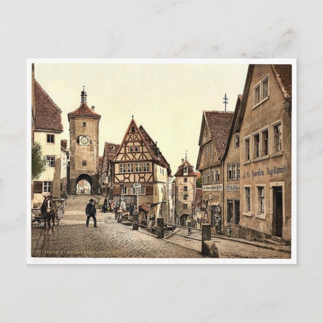 Ploenlein, Rothenburg (dvs. ob der Tauber), Bavari Vykort (Framsida)