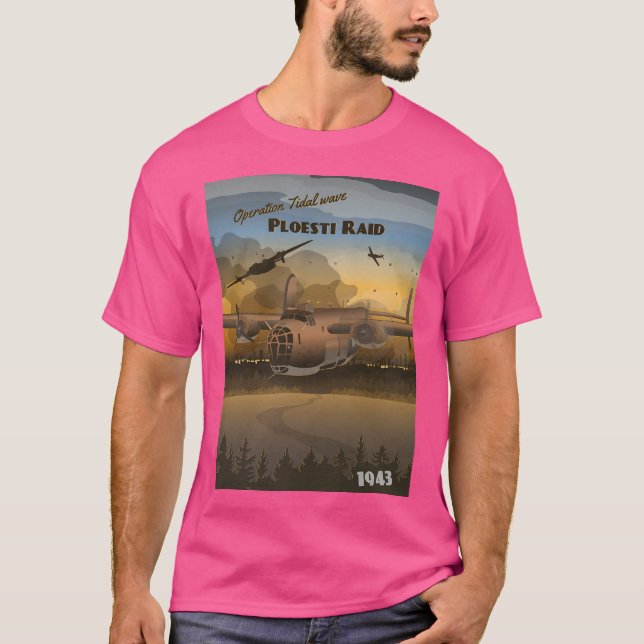 Ploesti Raid 1943 - Operation Tidal Wave T Shirt (Framsida)
