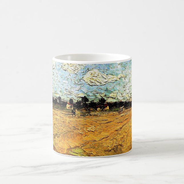 Plogad åker (Fåran) av Vincent van Gogh Kaffemugg (Center)