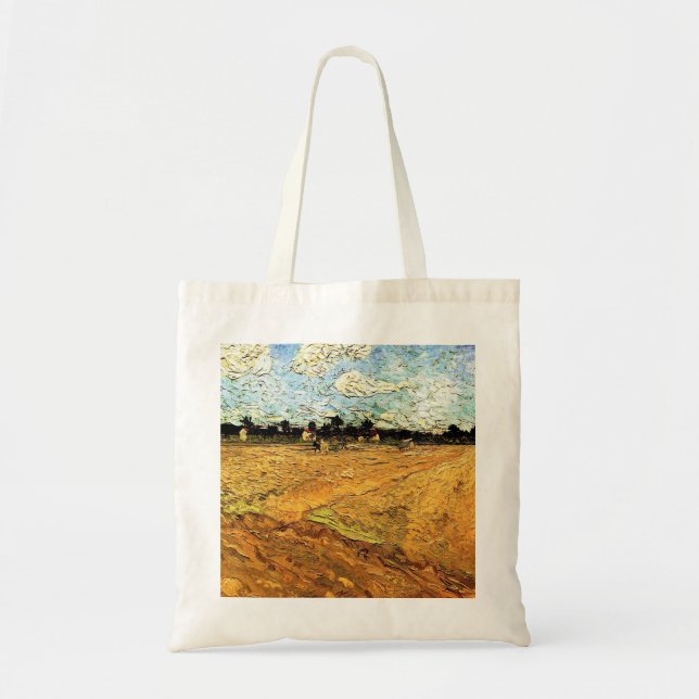 Plogad åker (Fåran) av Vincent van Gogh Tygkasse (Framsidan)
