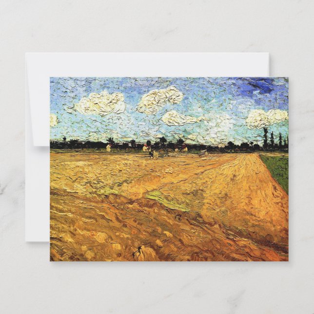Plogad åker (Fårorna) av Vincent van Gogh (Framsida)