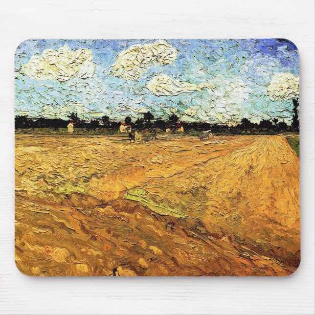 Ploged Fält (Furrows) av Vincent van Gogh Musmatta (Framsidan)