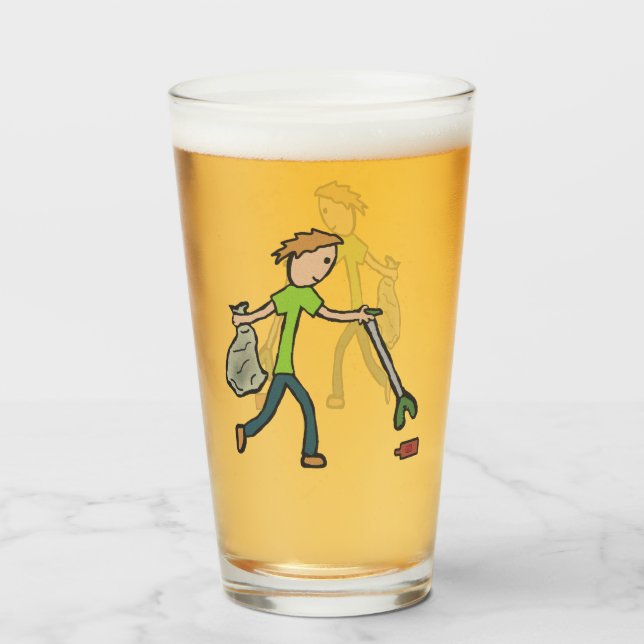 Plogg- och Litterplockning Glaskopp (Framsida fylld)