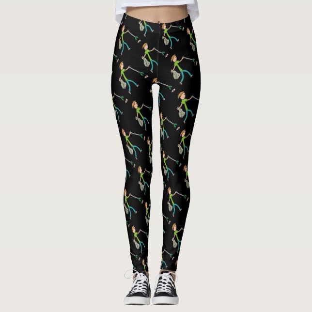 Plogg- och Litterplockning Leggings (Framsida)