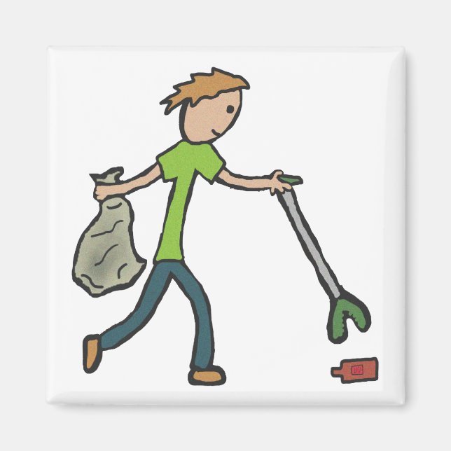 Plogg- och Litterplockning Magnet (Framsidan)