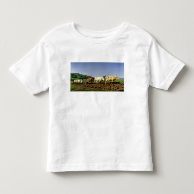 Plöja i Nivernais, 1849 Tee Shirt (Framsida)