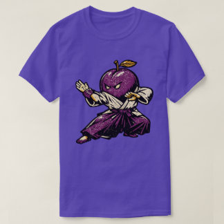 Plommon Aikido Flow — Vintage Retro Harmony Fighte T Shirt
