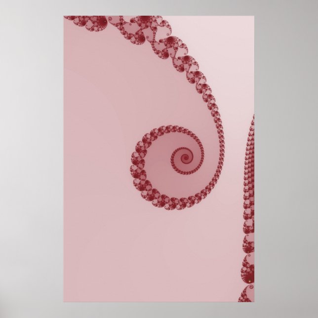 Plommon Enkel Spiral Affisch (Framsidan)