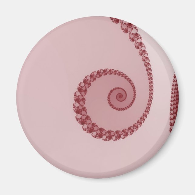Plommon Enkel Spiral Magnet (Framsidan)