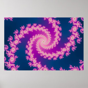 Plommon - Fractalaffisch Poster