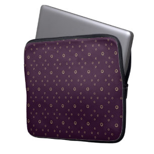 Plommon Golden Zinnia Sol Laptop Fodral