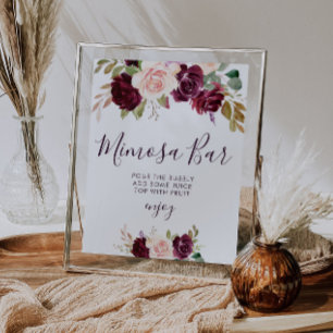 plommon lila blommor bröllopsdusch mimosa bardskyl poster