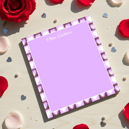 Plommon Mauve Celestiala Hjärtan Alla Hjärtans Dag Anteckningsblock