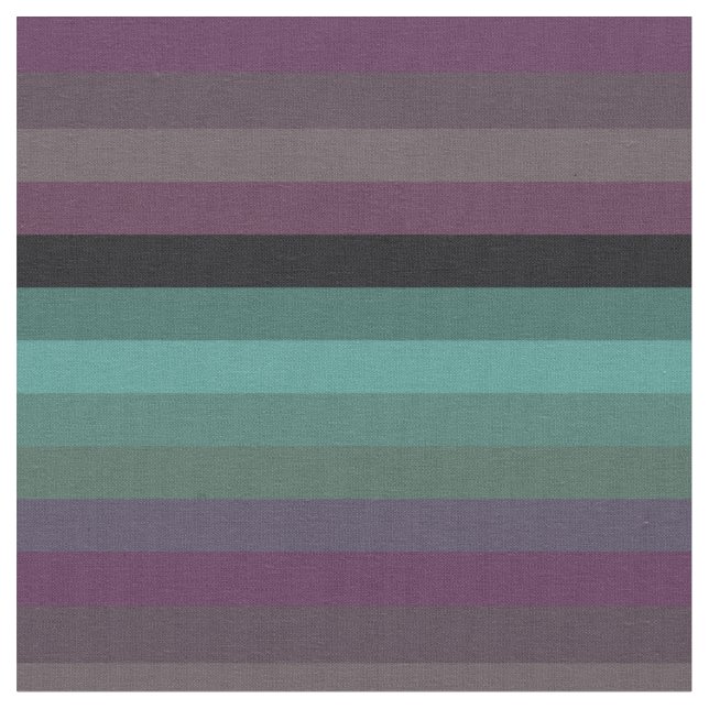 Plommon, Mint & Mauve Moody Pasteller Tyg (Närbild)