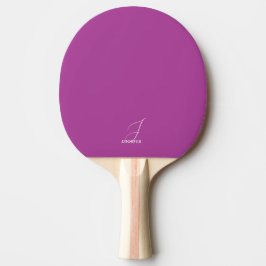 Plommon Monogrammerad Pingisracket