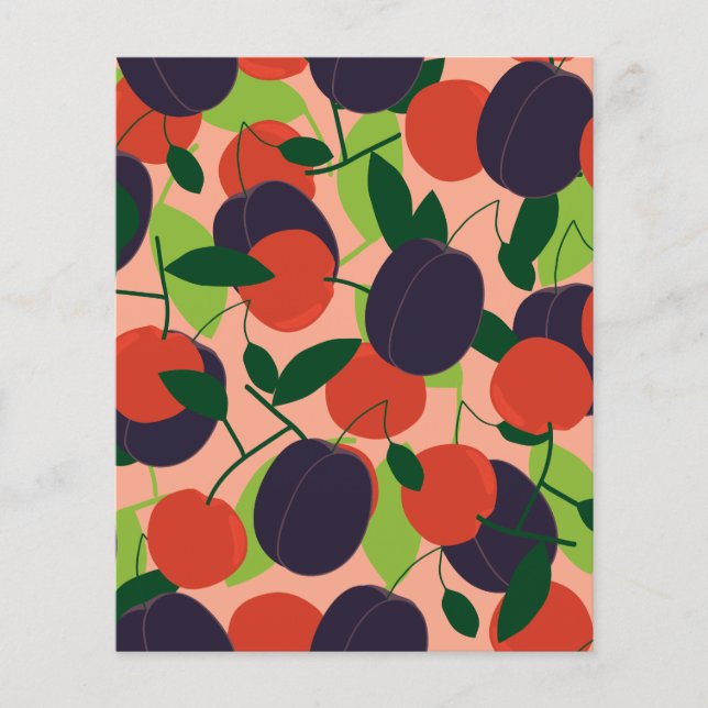 Plommon och körsbär, pappra (Framsida)