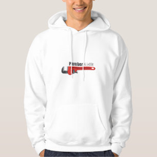 Plommon på arbetet hoodie