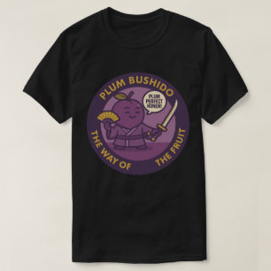 Plommon Perfekt Ära Samuraj Frukt T Shirt