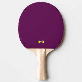 Plommon Pingisracket Med Initialer