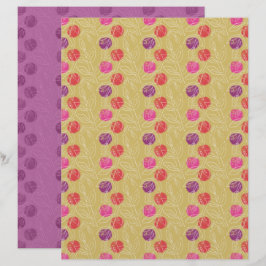 Plommon Scrapbookpapper