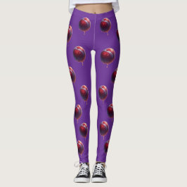 Plommon Söt Leggings
