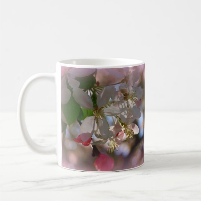Plommonblommarnärbild Kaffemugg (Vänster)