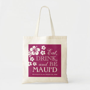 Plommonet äter, drinken och är den Maui'd totot Tygkasse