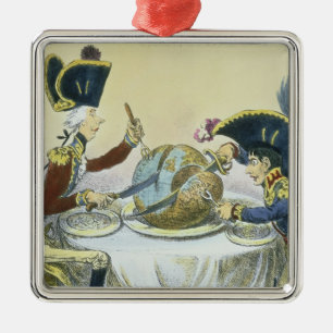 Plommonpuddingen i fara, 1805 julgransprydnad metall