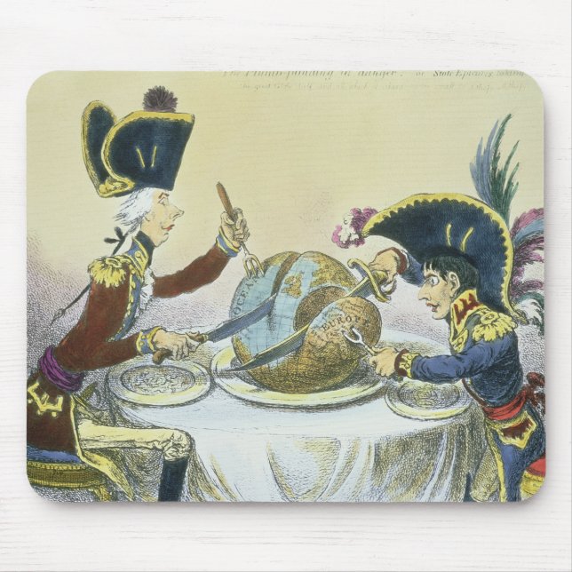 Plommonpuddingen i fara, 1805 musmatta (Framsidan)