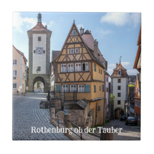Plönlein i Rothenburg ob der Tauber, Tyskland Kakelplatta