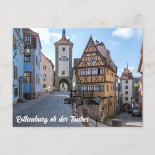 Plönlein i Rothenburg ob der Tauber, Tyskland Vykort