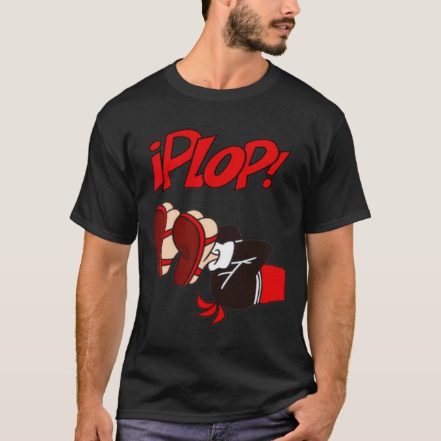 PLOP! - ett historiskt fall A Roligt tecknads Chil T Shirt (Framsida)