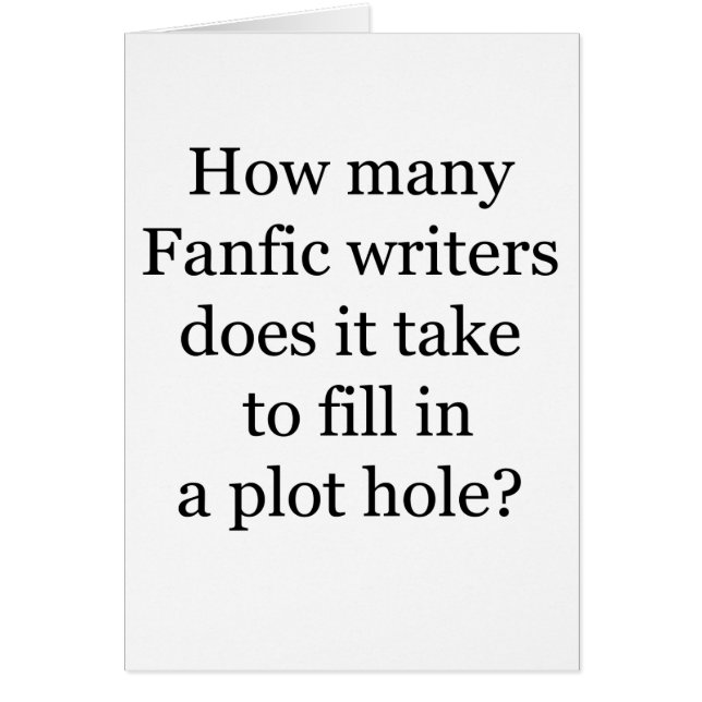 Plot Hål Hälsningskort (Framsidan)