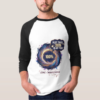 Plot Twist 2026 Är Mitt År Kosmisk Galax Motivatio T Shirt
