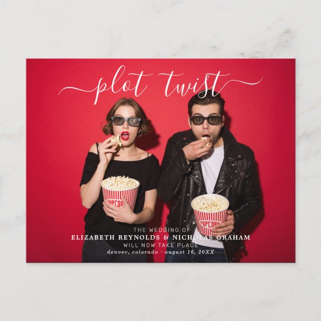 Plot Twist | Ändra schema för meddelandefoto för B Vykort (Framsida)