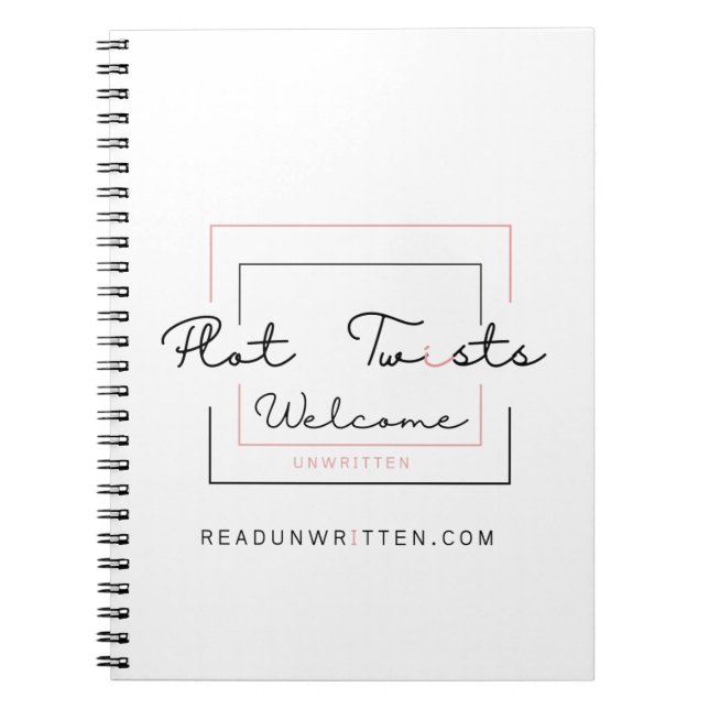 Plot twist anteckningsbok (Framsidan)