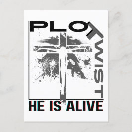 Plot Twist han lever i Påsk Jesus är livslevande G Vykort
