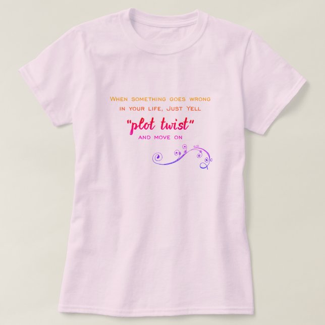 Plot Twist Humous Bok Klubb T Shirt (Design framsida)