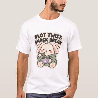 Plot Twist Snabb Månadens Nudlar Kanin T Shirt
