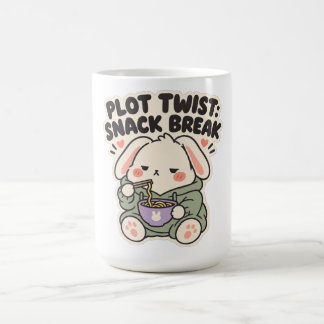 Plot Twist Snabbpaus Mysig Nudelkanin Kaffemugg