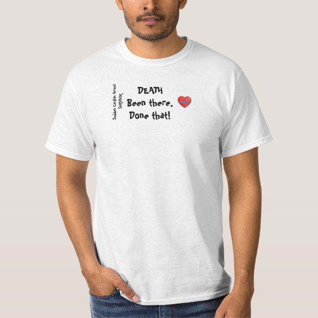 Plötslig hjärtattacköverlevande t-shirt (Framsida)