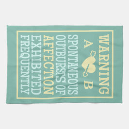 Plötsliga kärleksutbrott anpassad monogram handduk kökshandduk