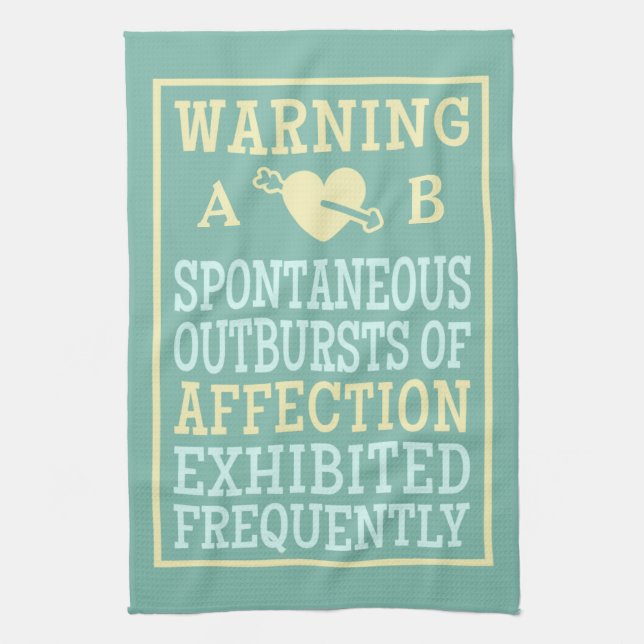 Plötsliga kärleksutbrott anpassad monogram handduk kökshandduk (Vertikal)