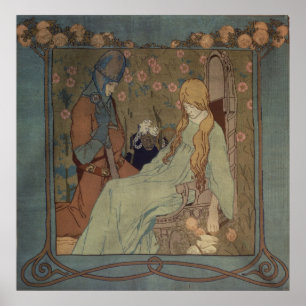 Plötsligt av Heinrich Vogeler. Poster